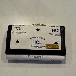 HCL Black and White Handcrafted Wallet